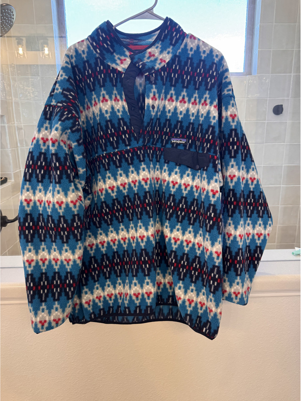 Patagonia Synchilla patterned fleece pullover